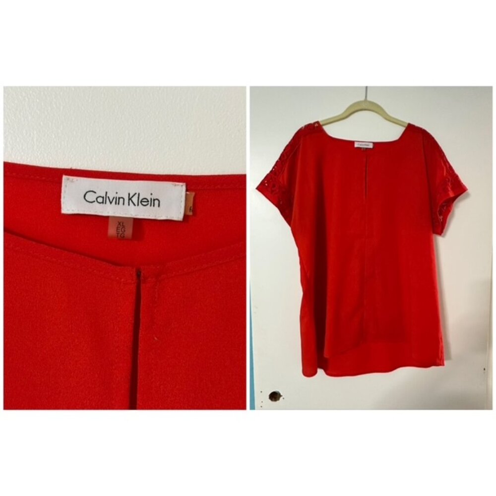 Orange Calvin Klein Top